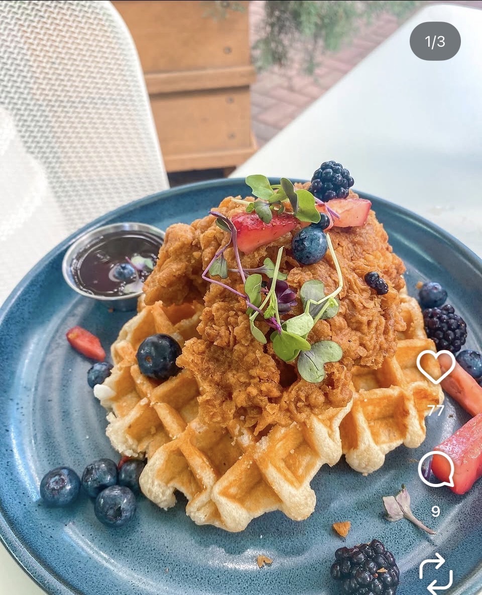 Collins Quarter chicken and waffle