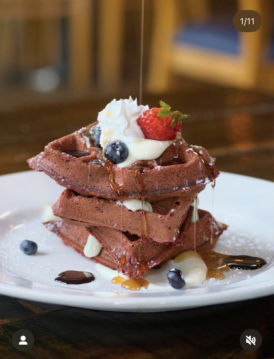 Toast! All Day chocolate waffle