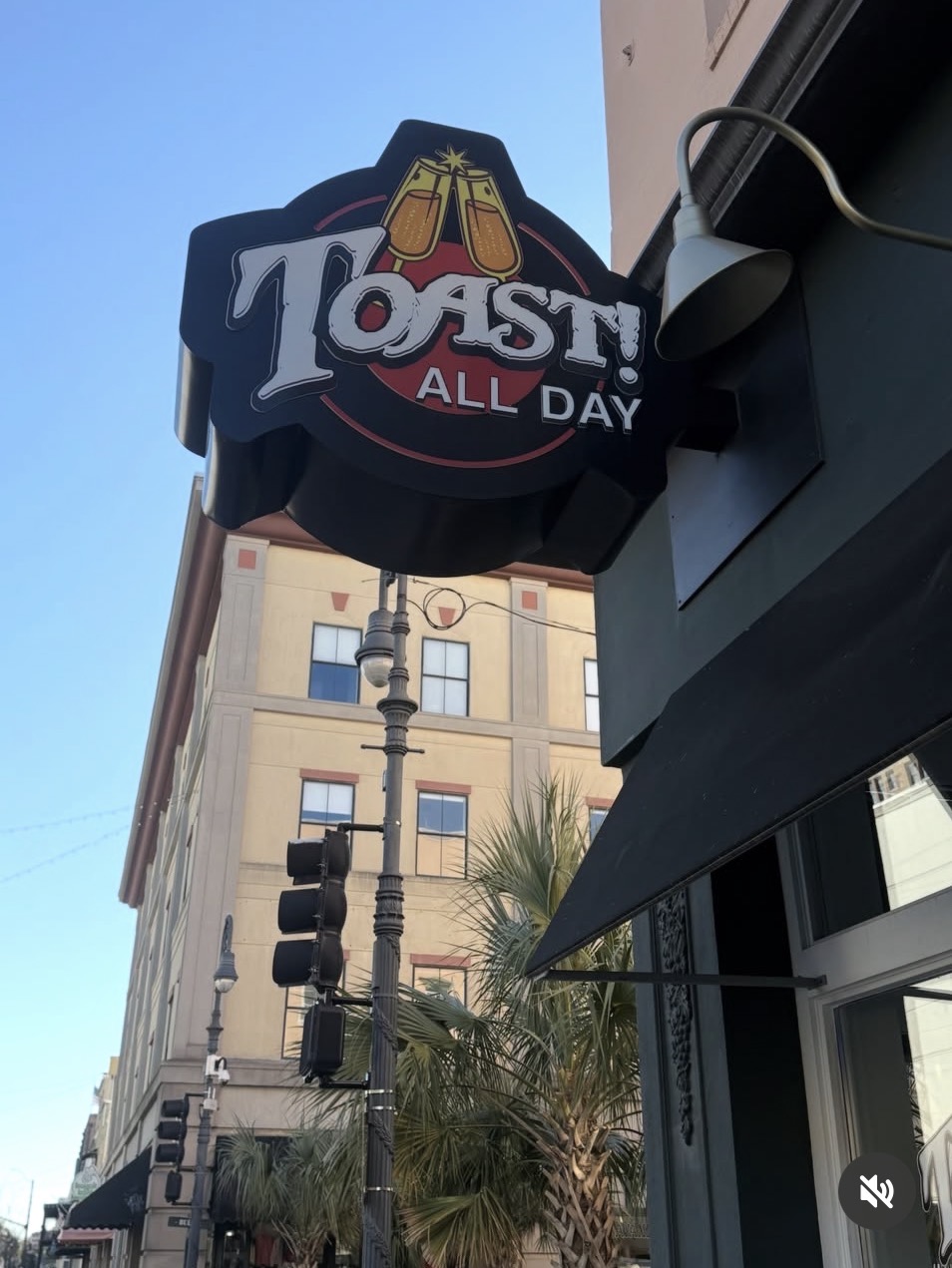 Toast! All Day sign exterior
